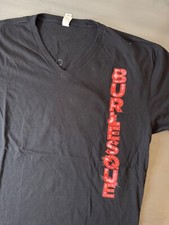BURLESQUE (film, 2010 - CHER / CHRISTINA AGUILERA) promo V-neck t-shirt LARGE