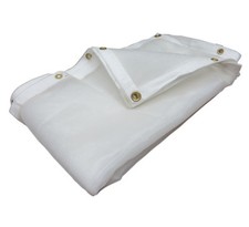 White Mesh Screen Shade Tarp , Hauling Tarp w/grommets- Choose Size
