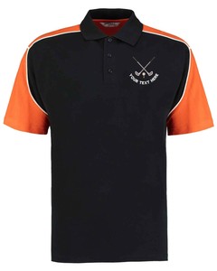 Golf Tour Contrast polo shirt with customised embroidered logo! Design 5 | eBay