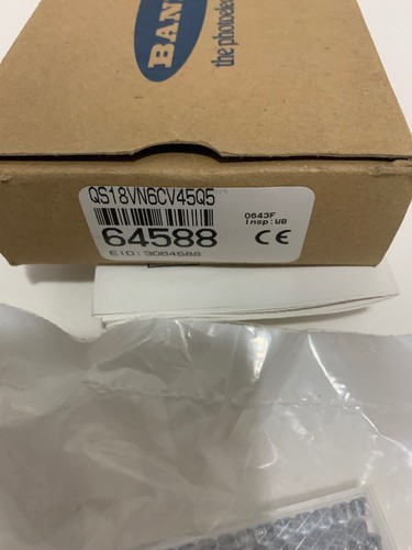 New BANNER ENGINEERING QS18VN6CV45Q5 Photoelectric Sensor Part 64588 Warranty - Picture 3 of 3