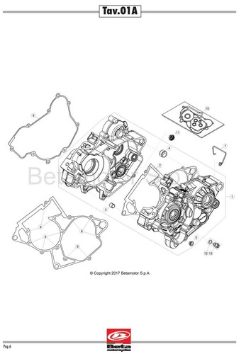 Beta Parts Manual Book Chassis & Engine 2018 RR 2T ENDURO 125cc - Picture 2 of 12