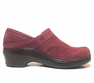 Ariat Gorgeous Red Suede Slip-on Comfort Clogs Size 7 Clothing, Shoes & Accessories