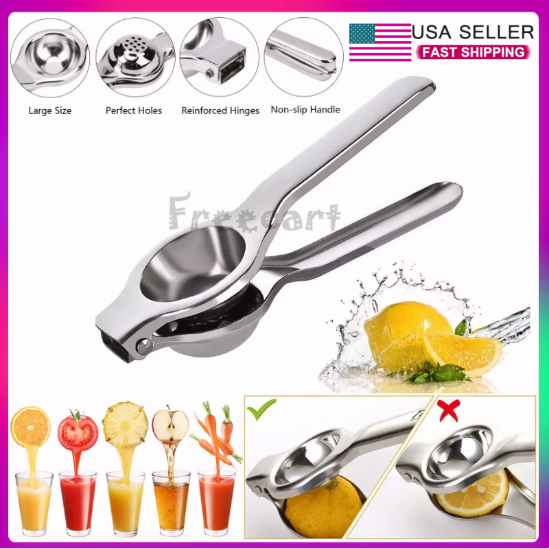 Stainless Steel Lemon Squeezer Hand Press – Ergonomic Long Handle Juicer For Lemon, Lime, Citrus - View #6