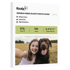 100 sheets Koala Double Sided Glossy Inkjet Paper 8.5X11 37lb 140gsm Photo
