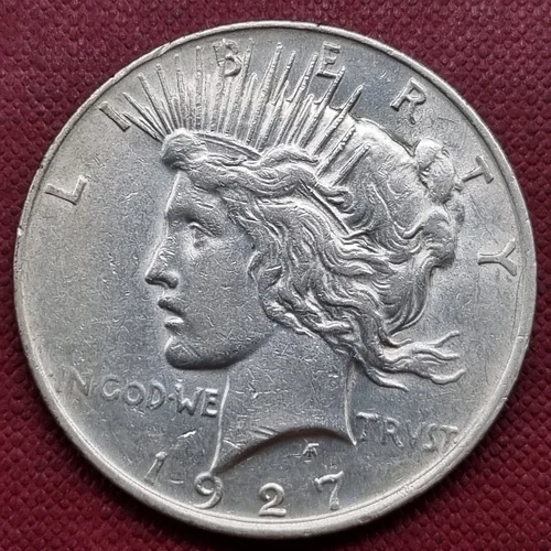 1927 D Peace Dollar $1 Higher Grade XF - AU #60801