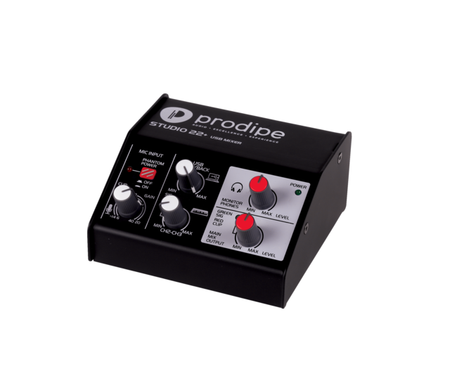 Prodipe STUDIO22+  Interfaccia AUDIO USB 2-in (1 x combo), 2-out STUDIO22+