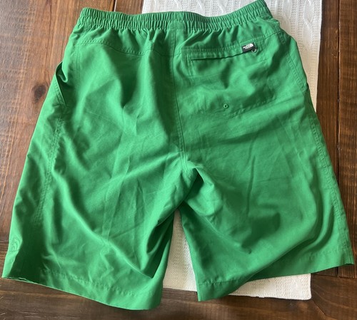 North Face Swimming Trunks Mens Sz Small Green Mesh Lined Pockets Swimsuit - Picture 5 of 5
