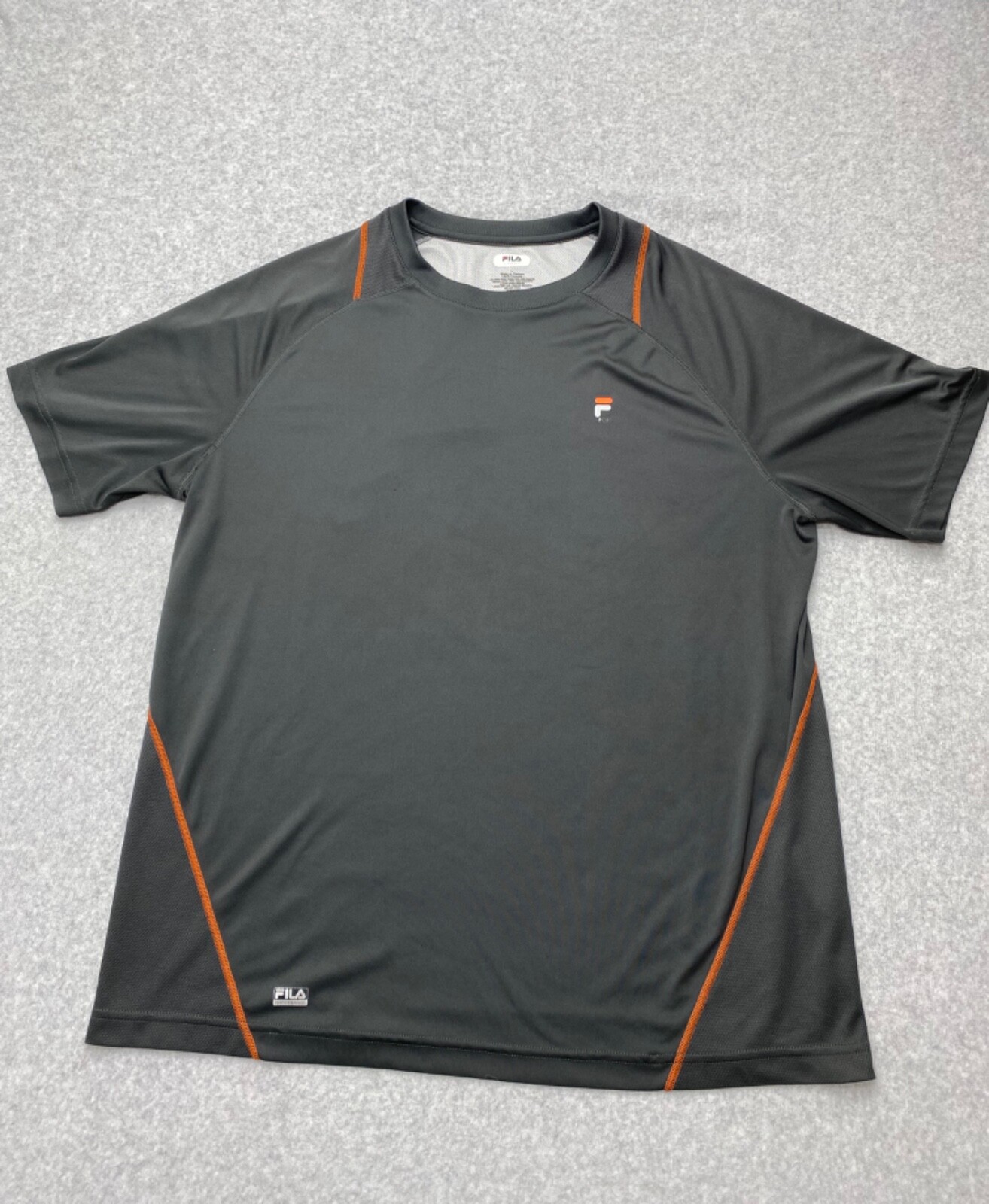 T shirt uomo Fila Sport taglia XL grigia manica corta performance