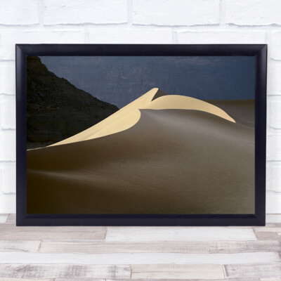 Sand Vogel Sand Wüste Licht Abstrakt Algerien Tadrart Düne Wandbild Kunstdruck