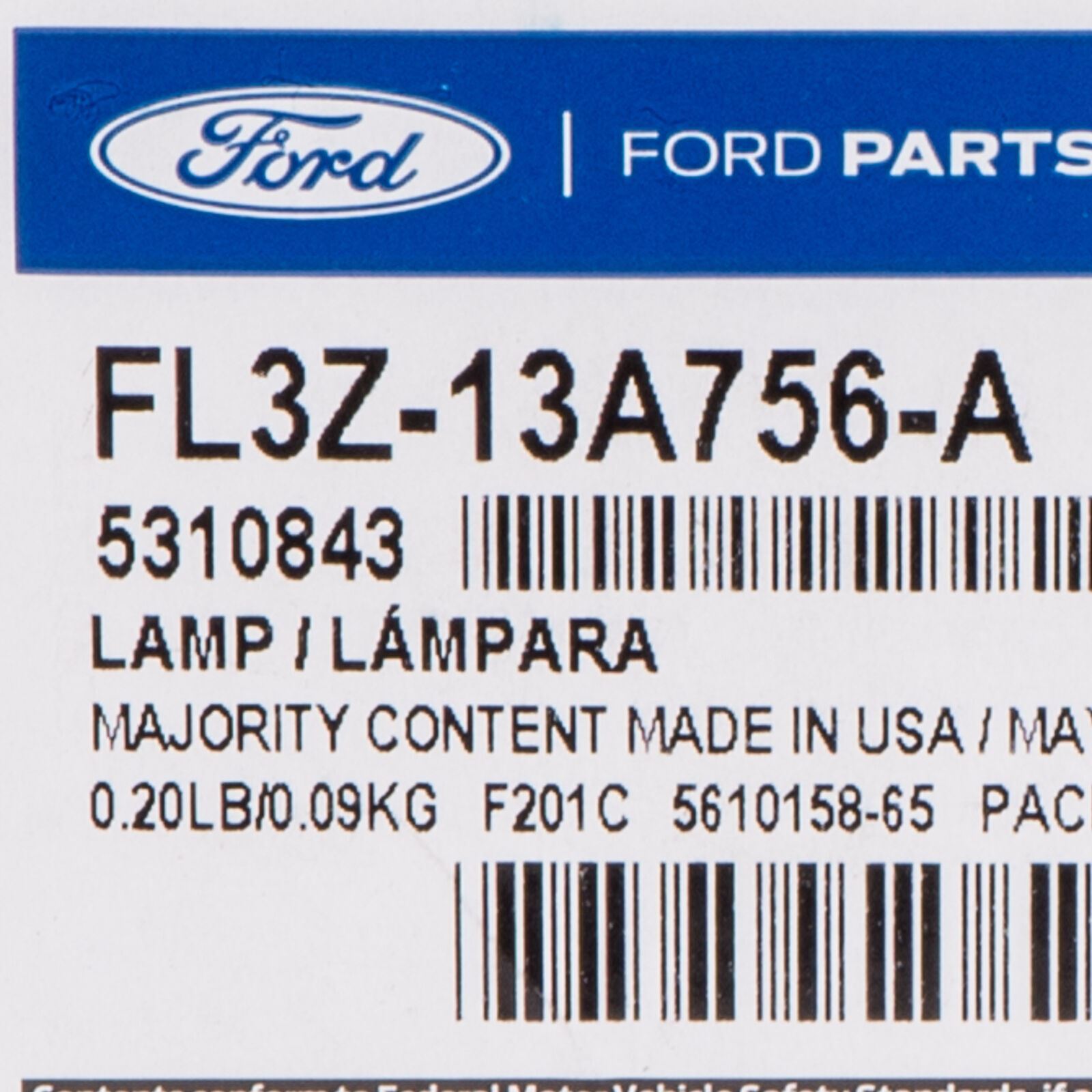 Lámpara de carga para Ford (P/N FL3Z-13A756-A)