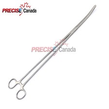 New Fishing 15" Curved Hemostat Forceps Locking Clamps - Stainless Steel