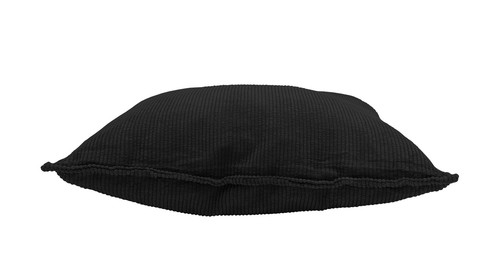 Cord Zierkissen 2er Set 45 cm - schwarz - Sofa Couch Kuschel Deko Rücken Kissen - Bild 4 von 5
