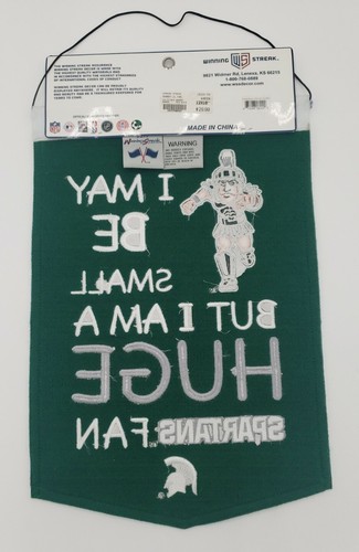 Michigan State Spartans 12" x 18" Lil Fan Traditions Banner - Picture 3 of 12