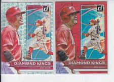 2022 Donruss (2) Joey Votto Diamond Kings Liberty + Red foil Reds #23