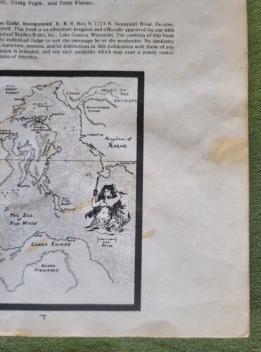 Guida alla Città Stato Bledsaw Owen Giudici Gilda D&D Revisionata 1980 Povera - Foto 2 di 20