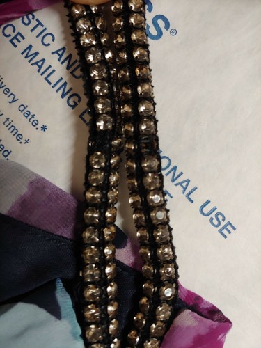 Jessica Simpson NWT NAVY MULTI Floral-Print Halter Dress w Necklace. Read below - Picture 7 of 7