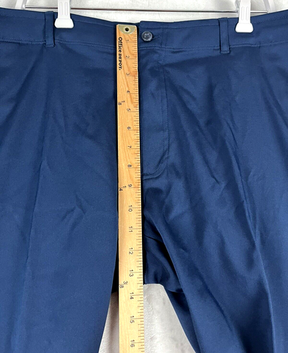 Pantalones de golf PGA TOUR para hombre 40x32 azul marino frente plano cintura activa elástico FPS - Imagen 5 de 10