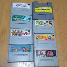 Super Famicom Software Set Of 8