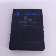 Sony PlayStation 2 PS2 Memory Card   MagicGate 8MB   Black   Genuine OEM