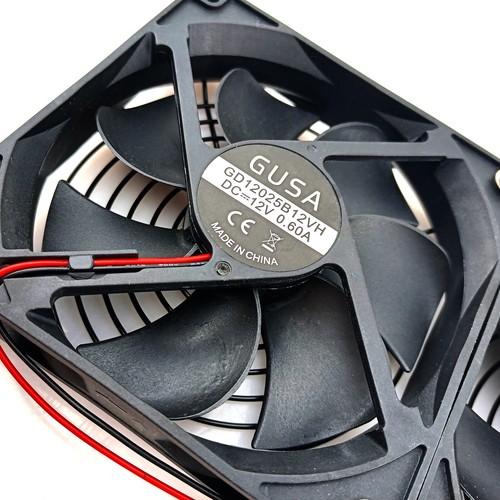 Dual Lüfter 240 mm Kühler Drehzahlregelung 3V-12V 3A 1800RPM Kühlluft Abgas Rahmen - Bild 3 von 12