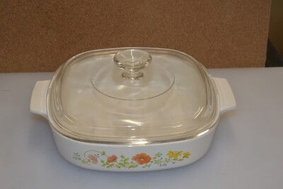 Corningware Wildflowers 8''X8''X1-3/4'' Casserole Dish with Lid