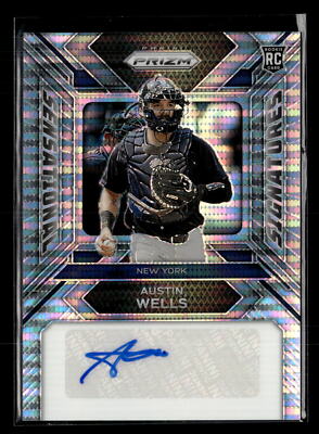 2024 Panini Prizm Austin Wells Rookie Auto Autograph Pulsar /199 U7726