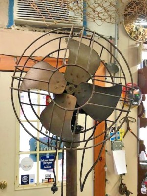 ビンテージファン 1930.s OH済み 1930's ART DECO / STEAM PUNK INDUSTRIAL ELECTRIC PEDESTAL FAN