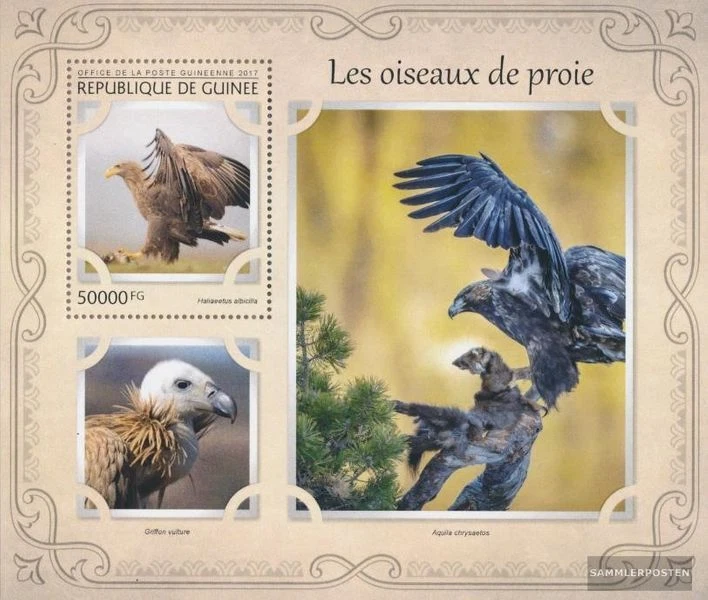Guinea Block 2738 (kompl. Ausgabe) postfrisch 2017 Raubvögel - Bild 1 von 1