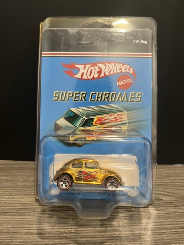 RARE Hot Wheels Super Chromes VW Bug Redline 1:64 Sealed NIP