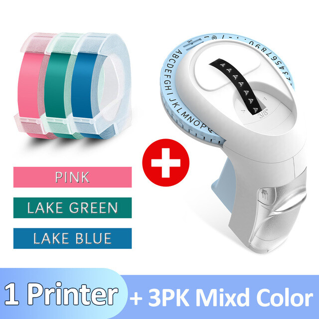 Dymo 3D 9mm Embossing Tape Compatible for Dymo Junior Omega Embosser