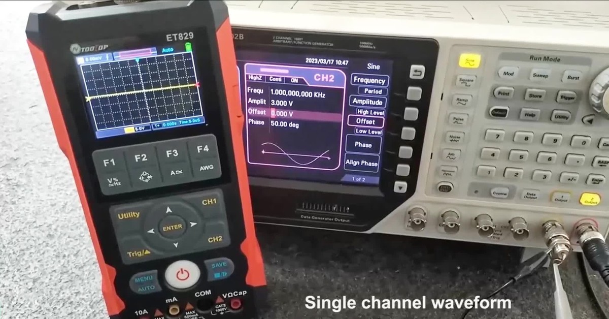 3in1 Digital Storage Oscilloscope Multimeter Signal Generator