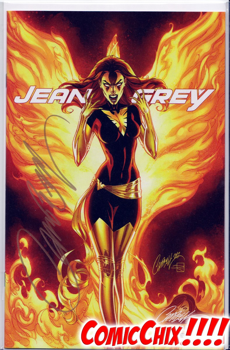 JEAN GREY #1C SIGNED BY J. SCOTT CAMPBELL ~ Marvel Comics JSC