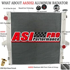 2711 2 Row Radiator For 03-2009 Dodge Ram 2500 3500 5.9L 6.7L Cummins Diesel