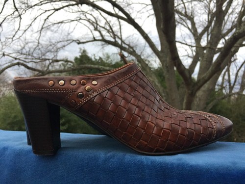 SESTO MEUCCI Copper Bronze Brass Clogs Wedges High Heels Italy Shoes Size 9 ~j11 - Bild 9 von 12