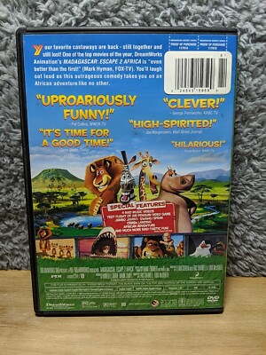 Madagascar: Escape 2 Africa (Wide-Screen Edition) DVD | eBay