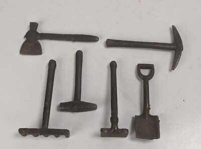 Miniature Metal Garden Rake & Tools Tonka Wynette Lionel Dollhouse Model Lot