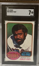 1976 TOPPS #40 CURLEY CULP SGC 7 OILERS HOF