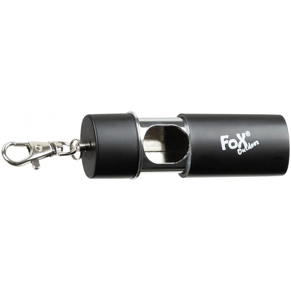 FoxOutdoor Travel tragbarer Aschenbecher Zigaretten Karabiner verzinkt schwarz 3290₽