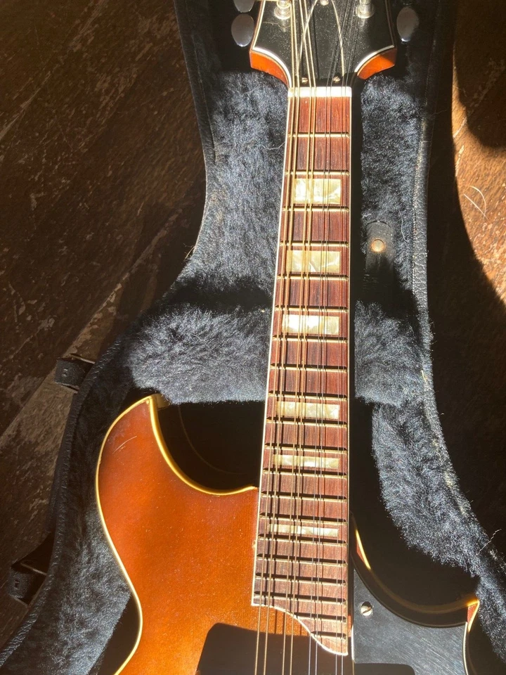 1972 Harmony H35 электрический летучая мышь мандолина - золотистый - отличном - Изображение 3 из 4