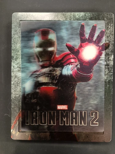 Marvel Iron Man 2 Ironman Bluray Steelbook w/ Lenticular Magnet Zavvi UK