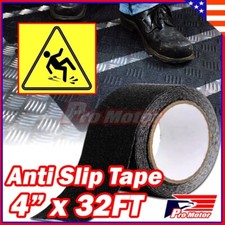 Anti Slip Non Skid High Traction Safety Grit Grip Tape Strips Sticker 4" X 32 ft