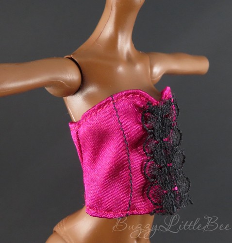 Monster High Doll G3 Draculaura Garden Mysteries Pink Corset Shirt Top - Picture 8 of 8