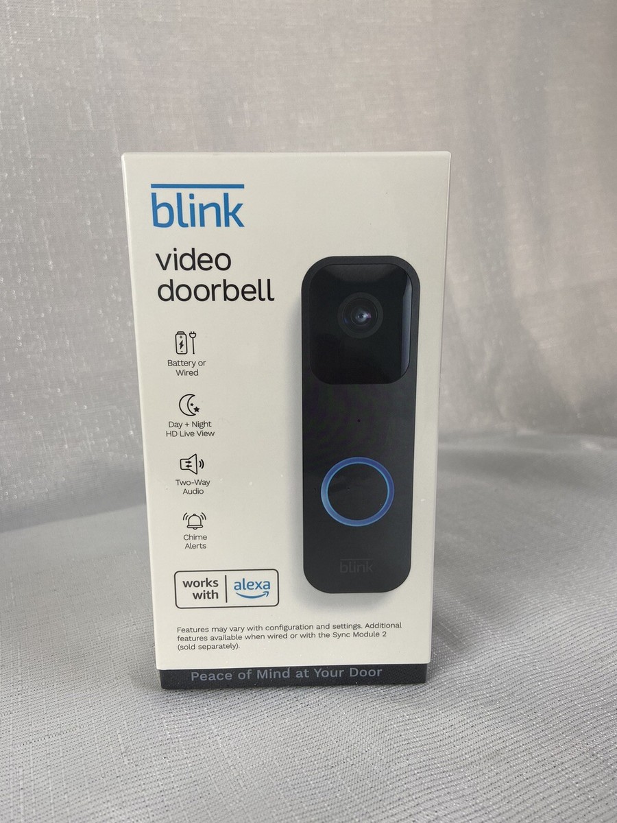 Blink Video Doorbell 1080p HD, Battery or Wired, Two way audio