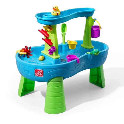 Step2 Rain Showers Splash Pond Blue Plastic Water Table for Toddlers - Picture 2 of 5