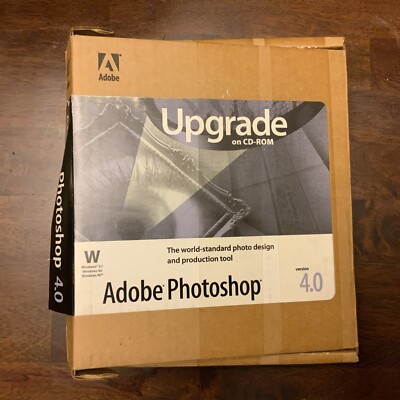 Adobe Photoshop 4.0 on CD 2 Disc (Upgrade)