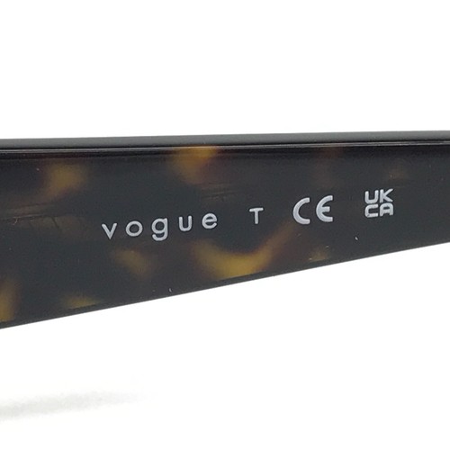 Vogue Sunglasses VO5582-S W65673 Dark Havana Oval Frames with Dark Brown Lenses - Picture 11 of 12
