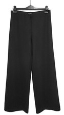 Eileen Fisher Women's 100 Wool Wide Leg Dress Pants Trousers Black Size M