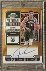 Giannis Antetokounmpo 2023-24 Contenders Optic Veteran Ticket Orange Auto 15/15