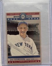 Rare 2018 Sporting Life#62 Joe Gordon All American Gum Knothole Series