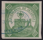 BRAZIL 1869,  TELEGRAPHOS - RMH T4 - USED